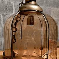 Lampadario a sospensione in ottone