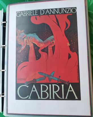 Stampa cinema vintage Gabriele D'Annunzio originay