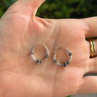 Orecchini cerchio piccolo argento 925