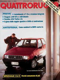 Rivista quattroruote novembre 1986