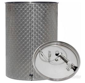 Serbatoio inox vino 200 l galleggiante ad aria