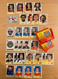 Lotto panini EURO 2000 da bustina velina verde