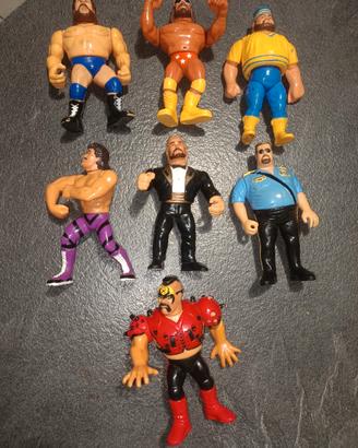 Lotto 7 action figure WWF Hasbro anni 90 vintage