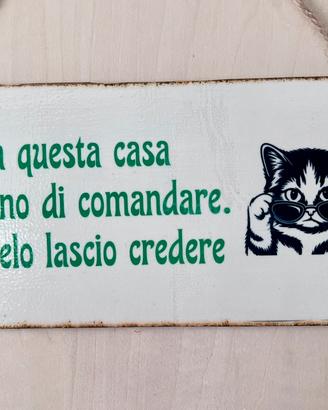 Targhetta fuori porta