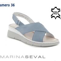 SANDALI BASSI in VERA PELLE - MARINA-SEVAL n° 36 -