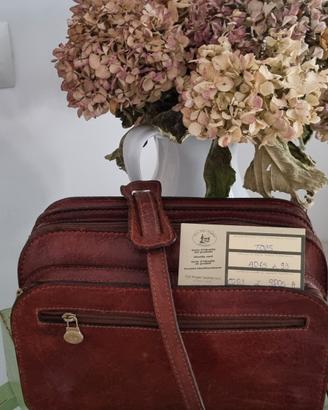 Borsa pelle The Old Angler vintage 