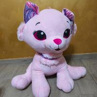 Peluche gatto rosa