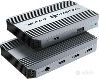 Wavlink Dock 3 Porte Thunderbolt 4 + 2 Usb Mac Win