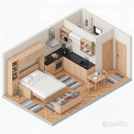 Monolocale a Monza a 430 euro - zona ospedale