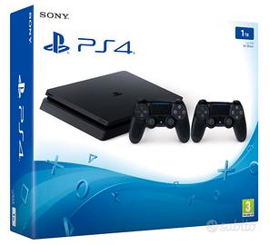 PS4 Slim 1 Tb + 2 DualShock 4 + Visore e accessori