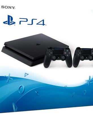 PS4 Slim 1 Tb + 2 DualShock 4 + Visore e accessori