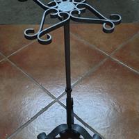 Portavaso, alzatina in ferro battuto