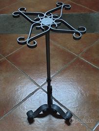 Portavaso, alzatina in ferro battuto