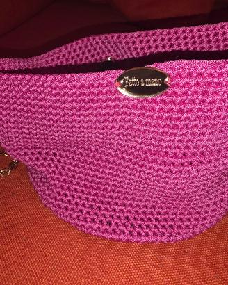 Borsetta cilindrica Fatta a Mano