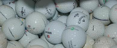 100 PALLINE da GOLF USATE per GIOCARE 40 cent .. 