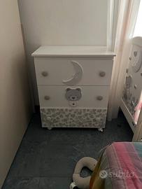 Culla + cassettiera coordinate marca Pali