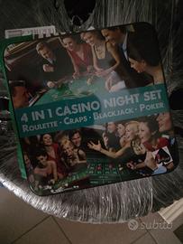 Roulette, Poker, Blackjack, Craps in scatola di l