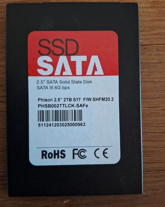 Hard disk 2TB 2.5" Sata nuovi