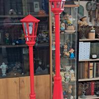 coppia di lanterne lampioni lampade stile vintage 