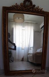 Specchio con cornice in legno, antico