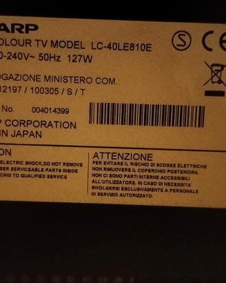 Tv lcd Sharp aquos 42"