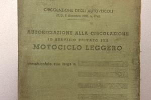 Libretto Piaggio vespa faro basso 1954