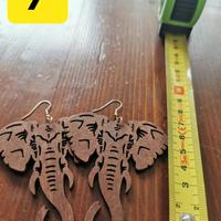 20 modelli di orecchini in legno incisi al laser 