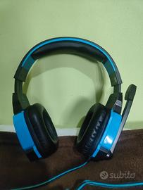 CUFFIE CON FILO E MICROFONO GAMING