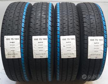 4 GOMME 195 75 16C RAPID A1709