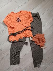 Vestito da carnevale da folletto taglia 10 anni