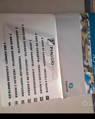 libretto uso manutenzione piaggio x9 Evolution 