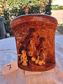 Natività in altorilievo in Cipresso e Ulivo