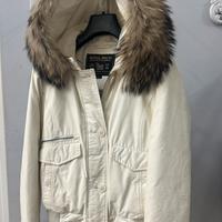 Woolrich parka bianco panna