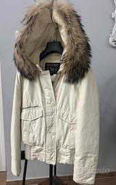 Woolrich parka bianco panna