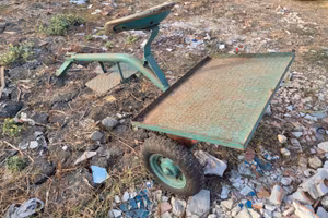 Carrello con sedile per motocoltivatore