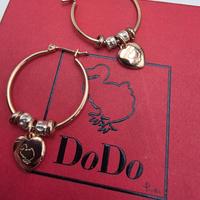 ORECCHINI DODO ORO ARGENTO CUORI