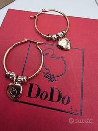 ORECCHINI DODO ORO ARGENTO CUORI