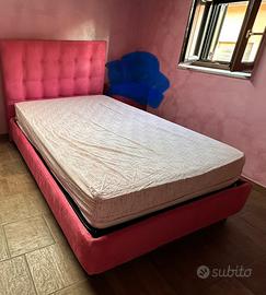 Letto imbottito una piazza e mezza fatto su misura