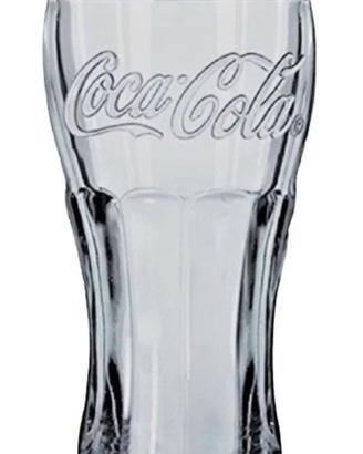 Coca Cola Set 8 Bicchieri 0,4l Vetro trasp. NUOVO