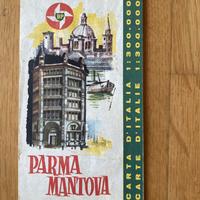 Carta stradale Parma Mantova 1963