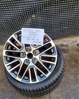 Cerchi lega 19 pneumatici invernali jeep Compass