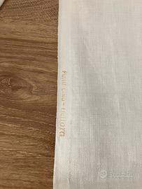 Stoffa puro lino ricamo 4 pezzi