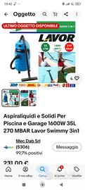 apiratore liquido ho  polvere 