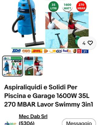 apiratore liquido ho  polvere 