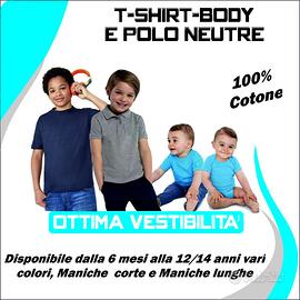 Body-Maglie-Polo Canotte da bambino