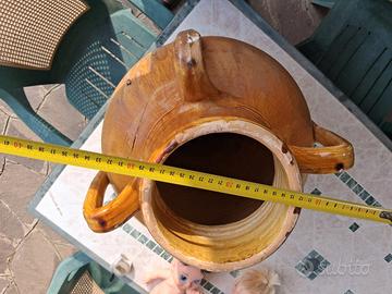 Giara tradizionale in terracotta smaltata