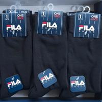 3 Paia Calzini Fila Uomo Caldo Cotone Mezza Gamba