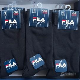 3 Paia Calzini Fila Uomo Caldo Cotone Mezza Gamba