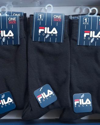 3 Paia Calzini Fila Uomo Caldo Cotone Mezza Gamba