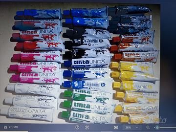 tempere in mix colori 
